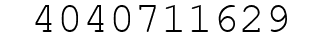 Number 4040711629.