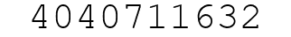 Number 4040711632.