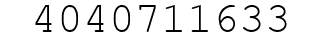 Number 4040711633.
