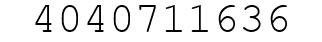 Number 4040711636.