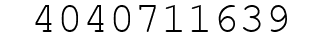Number 4040711639.