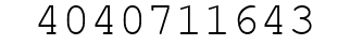 Number 4040711643.