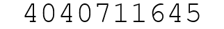 Number 4040711645.