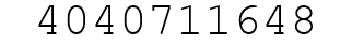 Number 4040711648.
