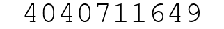 Number 4040711649.