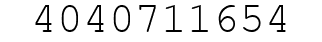 Number 4040711654.