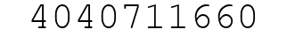Number 4040711660.