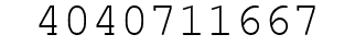 Number 4040711667.
