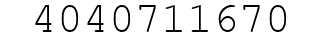 Number 4040711670.