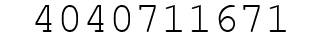 Number 4040711671.
