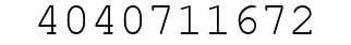 Number 4040711672.