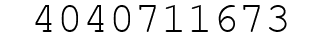 Number 4040711673.