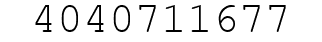 Number 4040711677.