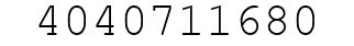 Number 4040711680.