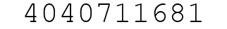 Number 4040711681.