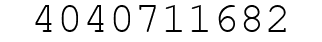 Number 4040711682.