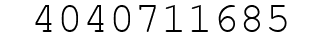 Number 4040711685.