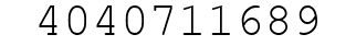 Number 4040711689.