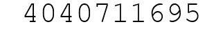 Number 4040711695.