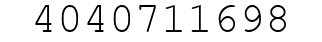 Number 4040711698.