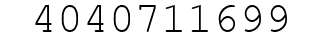 Number 4040711699.