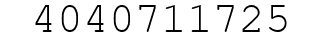 Number 4040711725.