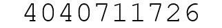 Number 4040711726.