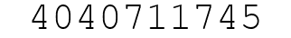 Number 4040711745.