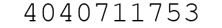 Number 4040711753.