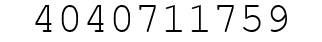 Number 4040711759.