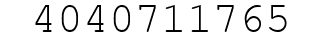 Number 4040711765.