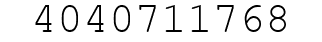 Number 4040711768.