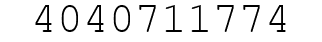 Number 4040711774.