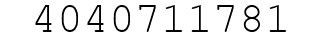 Number 4040711781.