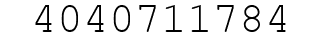 Number 4040711784.
