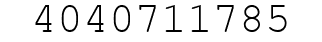 Number 4040711785.