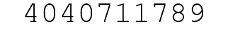Number 4040711789.