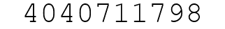 Number 4040711798.