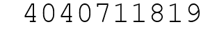 Number 4040711819.