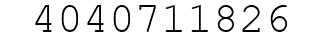 Number 4040711826.