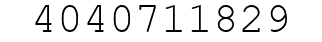 Number 4040711829.