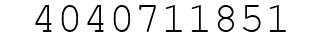 Number 4040711851.