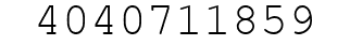 Number 4040711859.