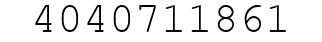 Number 4040711861.