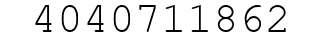 Number 4040711862.