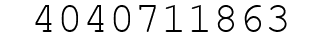 Number 4040711863.