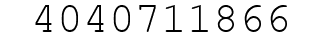 Number 4040711866.