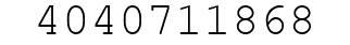 Number 4040711868.