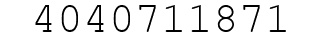 Number 4040711871.