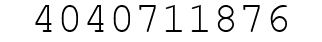 Number 4040711876.